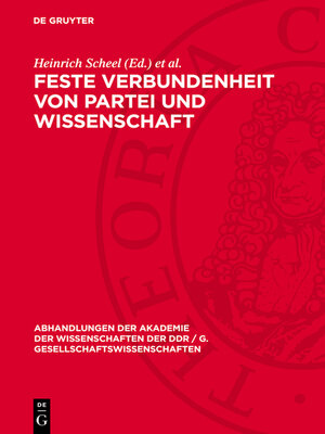 cover image of Feste Verbundenheit von Partei und Wissenschaft